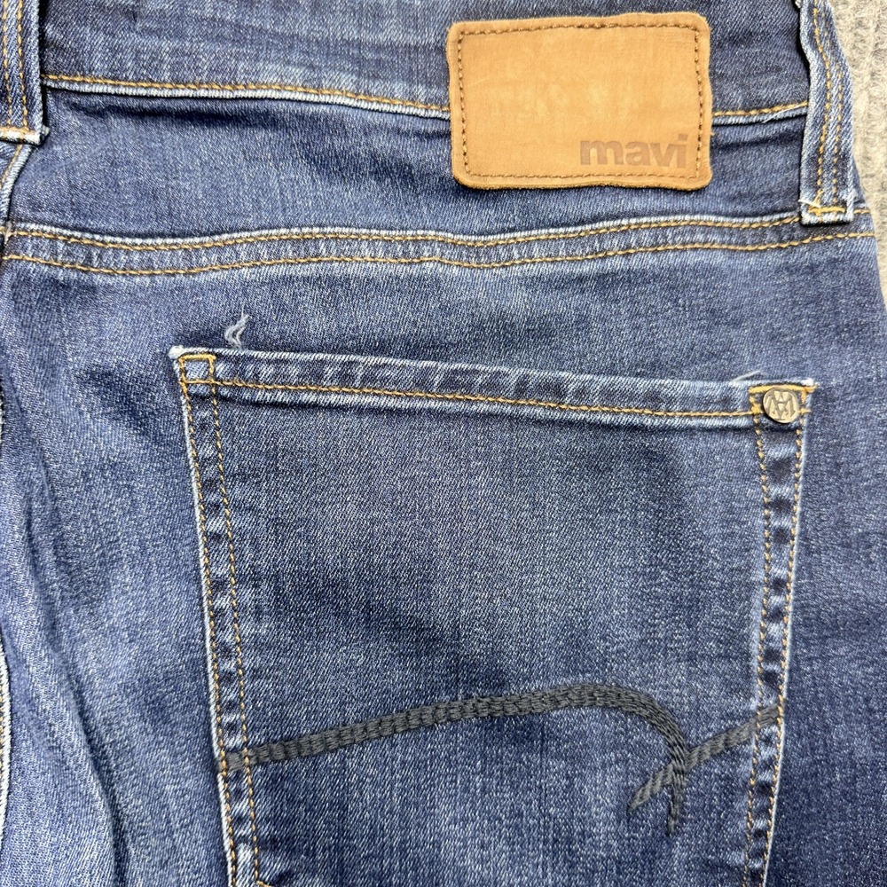 Mavi Zach Jeans Mens 34x32 Blue Medium Wash Straight Leg Stretch Denim Casual - Picture 7 of 13